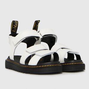 Dr. Martens Klaire J White Leather Strappy Platform‎ Sandals Womens 5 UK 3
